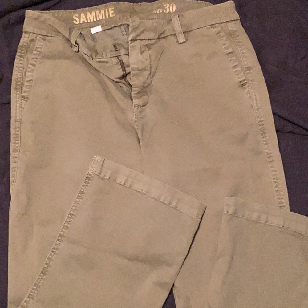 J crew sammie khaki pants olive size 30